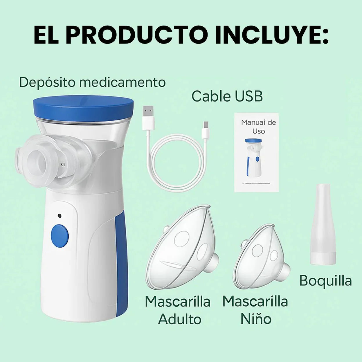AirEase™ Nebulizador Portátil - Respira mejor en cualquier lugar - GoMart!