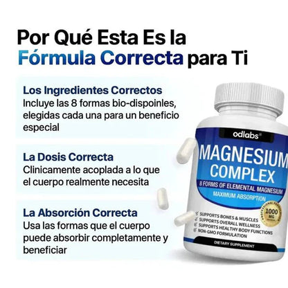 Magnesium Complex™ 8 en 1 - 90 cáps - GoMart!