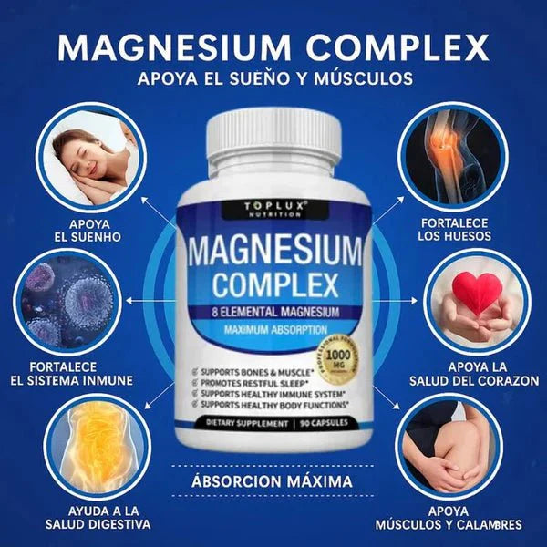 Magnesium Complex™ 8 en 1 - 90 cáps - GoMart!