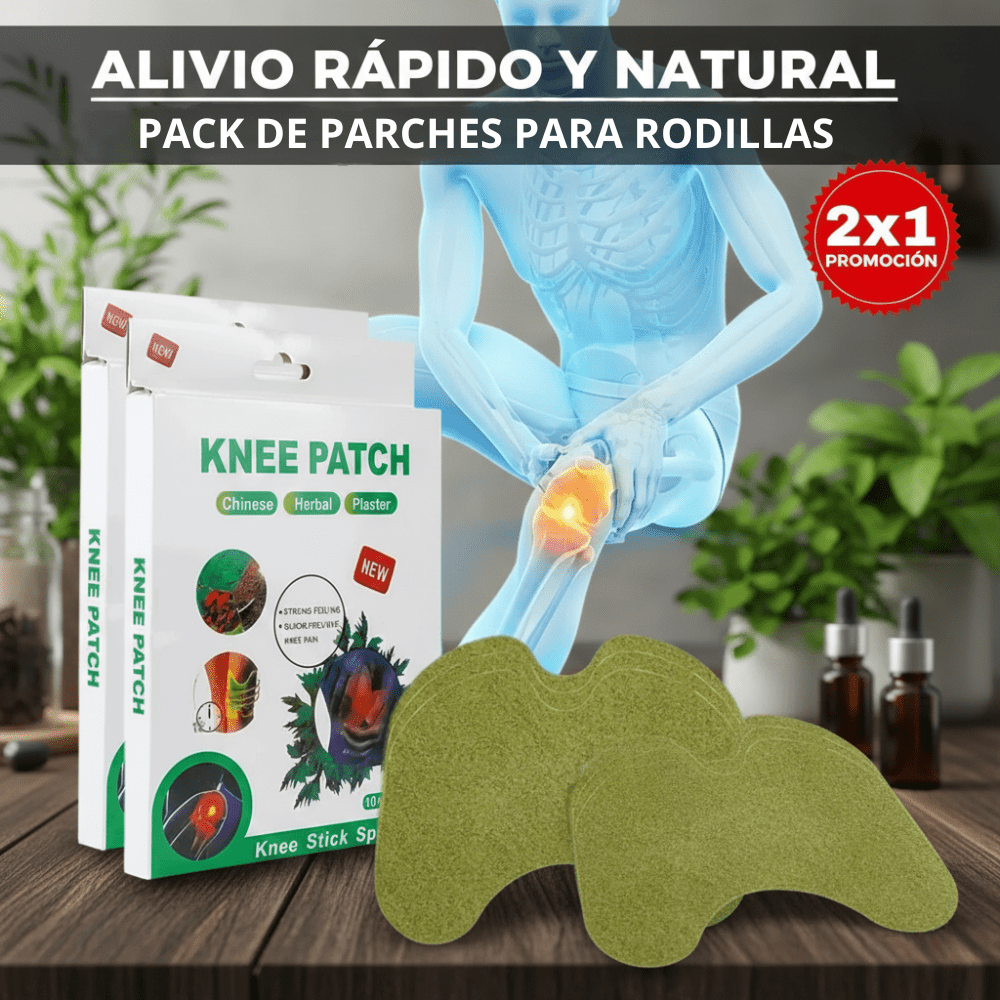 ReliefPatch® - Pack de Parches para Rodillas (COMPRA 1 LLEVA 2) - GoMart!